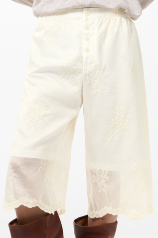 レディース veil frill garter shorts