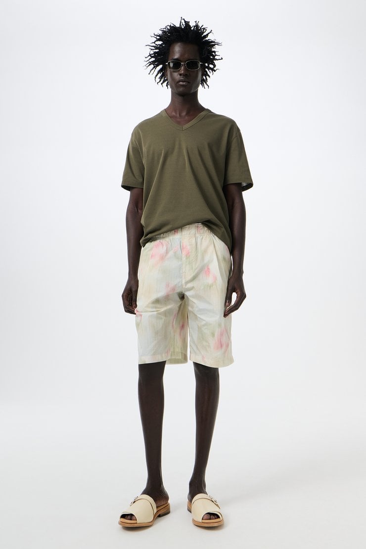 Our Legacy - Split Shorts Sage Trail Check Dryline Weave