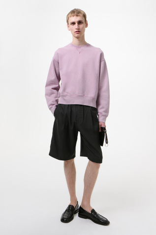 Leisure Shorts Still Black Calm Cupro Cotton