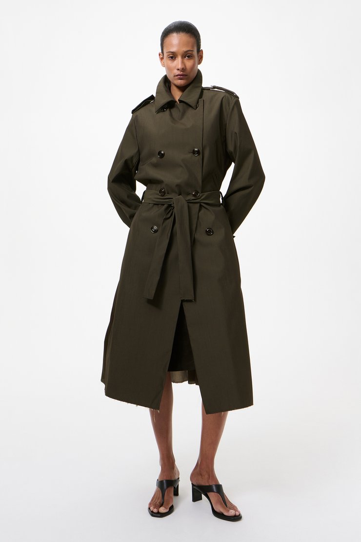 Our Legacy - Concealed Jacket Umber Brown Fluid Calfskin