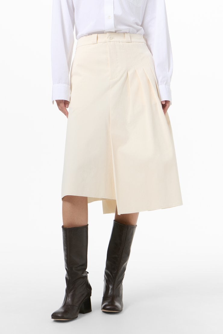Our Legacy - Origami Skirt Soft Ivory Micro Canvas