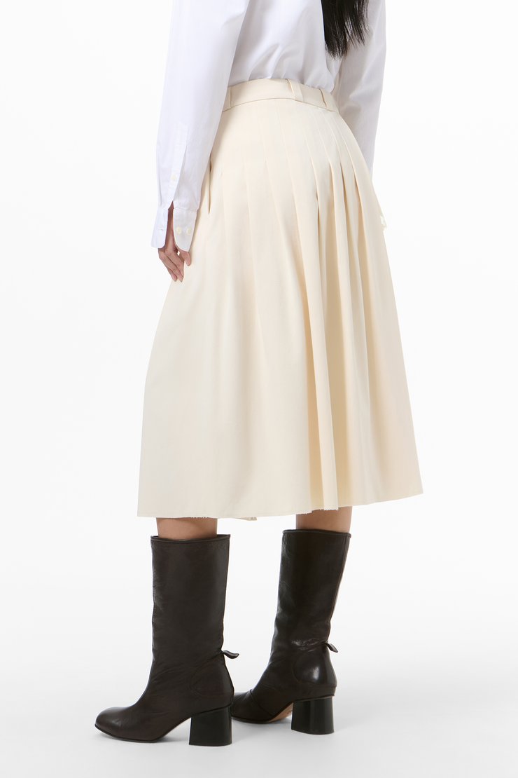 Our Legacy - Origami Skirt Soft Ivory Micro Canvas