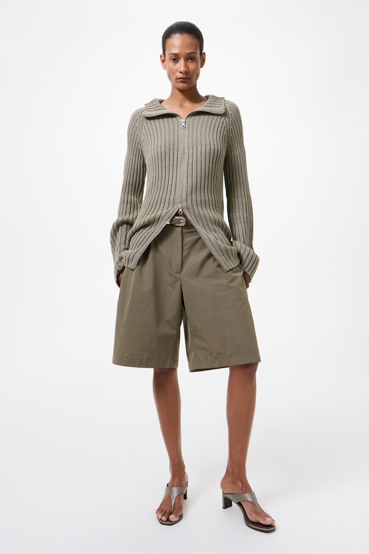Our Legacy - Ponte Shorts Dry Leaf Balance Woolcot