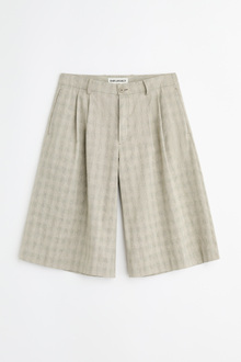 Our Legacy - Split Shorts Sage Trail Check Dryline Weave