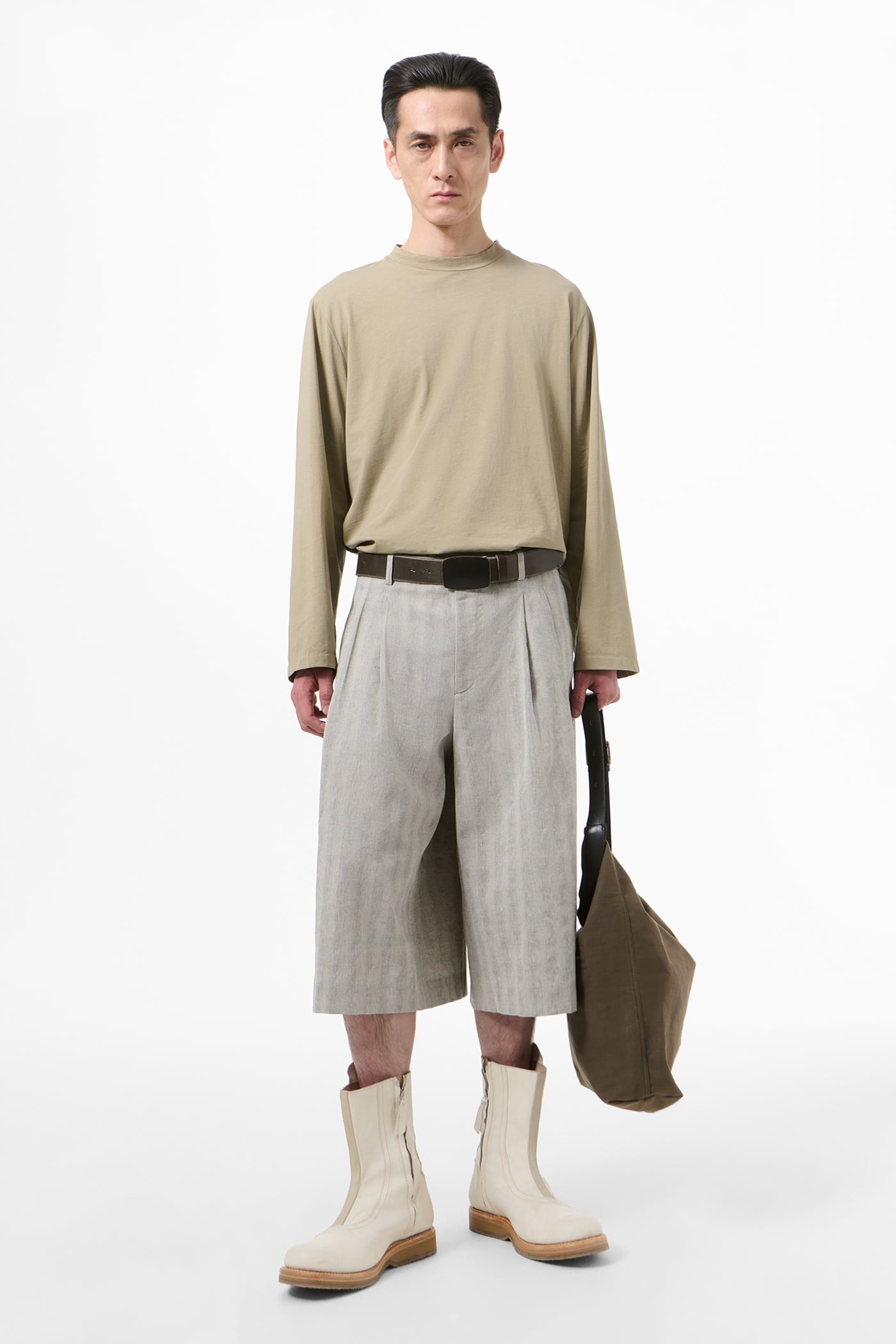 Our Legacy - Split Shorts Sage Trail Check Dryline Weave