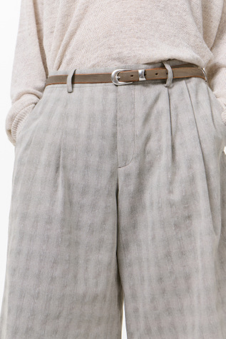 Our Legacy - Split Shorts Sage Trail Check Dryline Weave