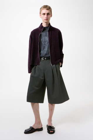 Split Shorts Shark Pinstripe Herringbone