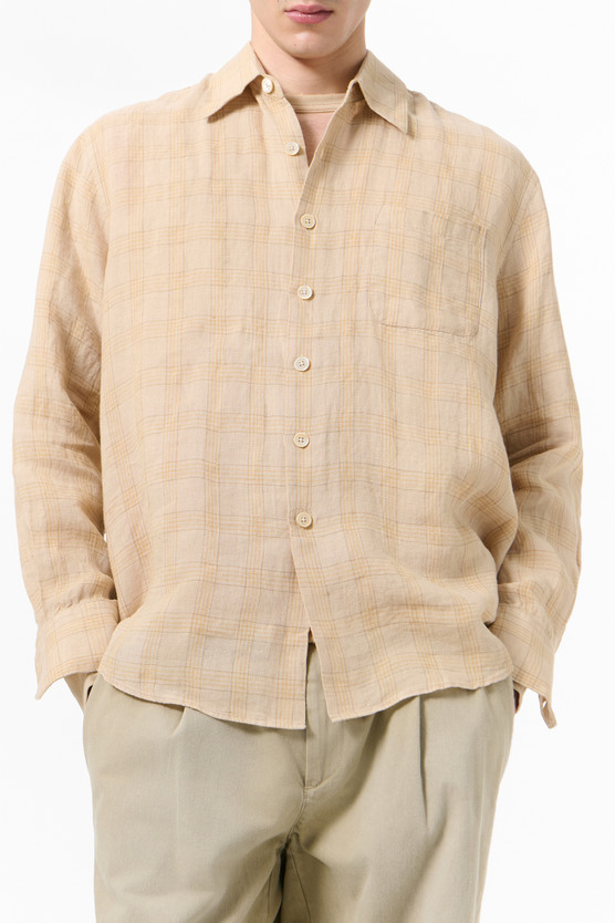 Our Legacy - Above Shirt Vacay Check Gauze Linen