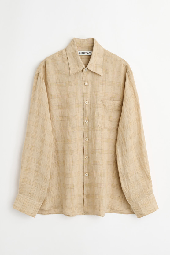 Our Legacy - Above Shirt Vacay Check Gauze Linen