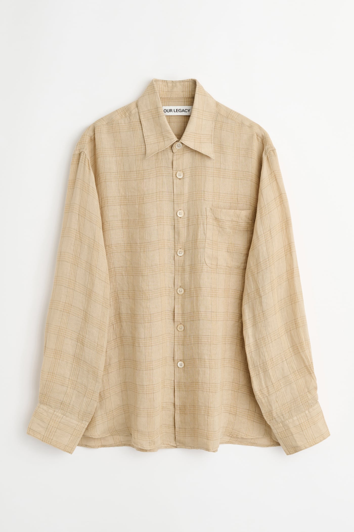 Our Legacy - Above Shirt Vacay Check Gauze Linen