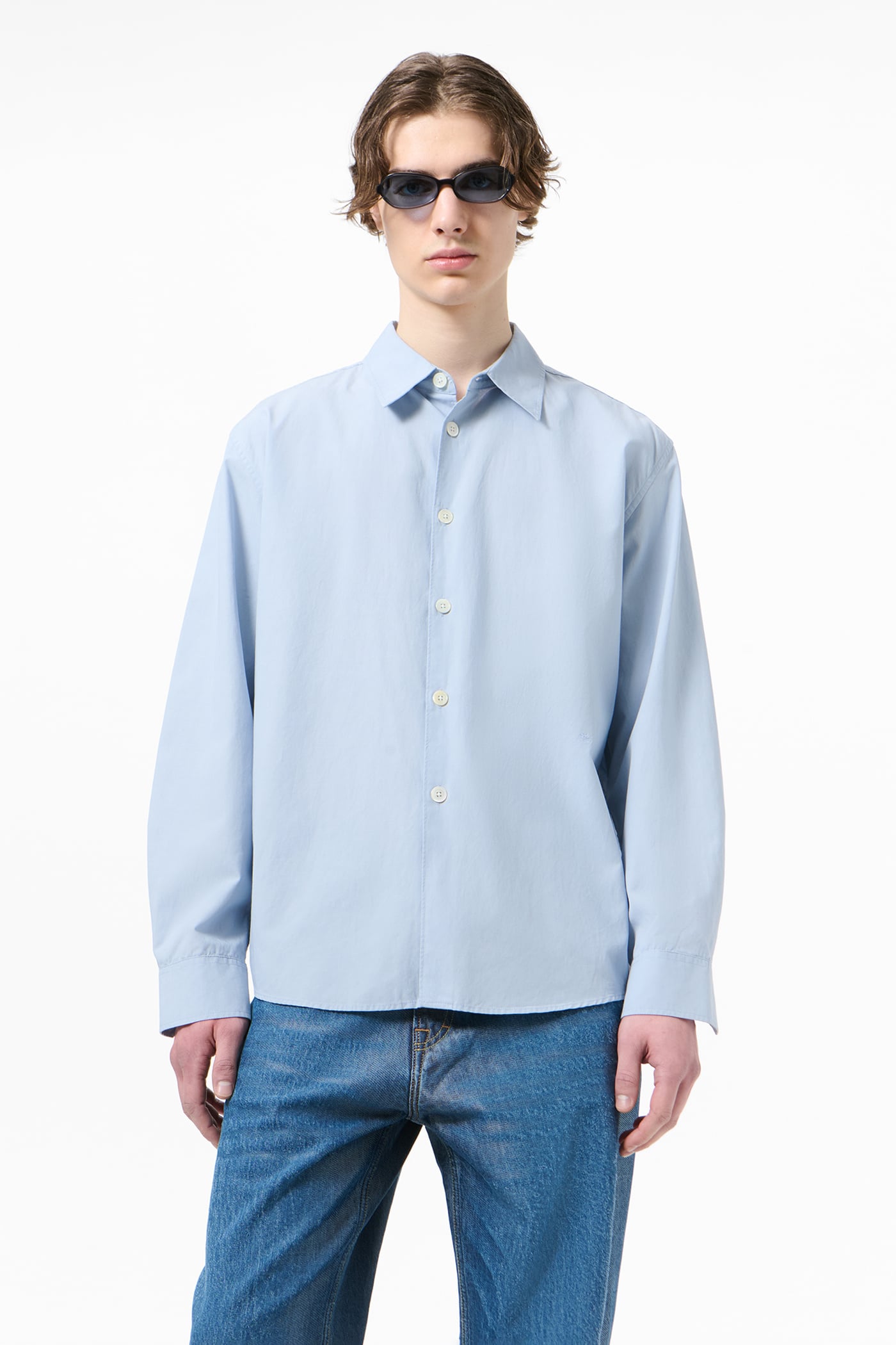 Our Legacy - Beyond Shirt Powder Blue Liquid Poplin