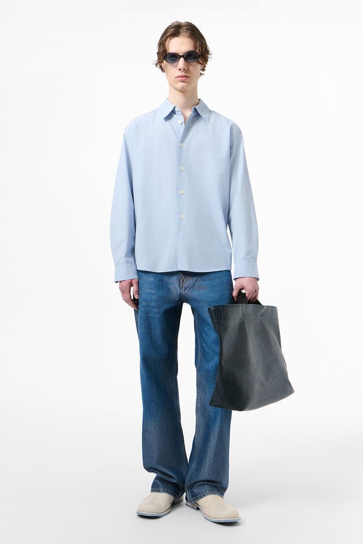 Our Legacy - Beyond Shirt Powder Blue Liquid Poplin