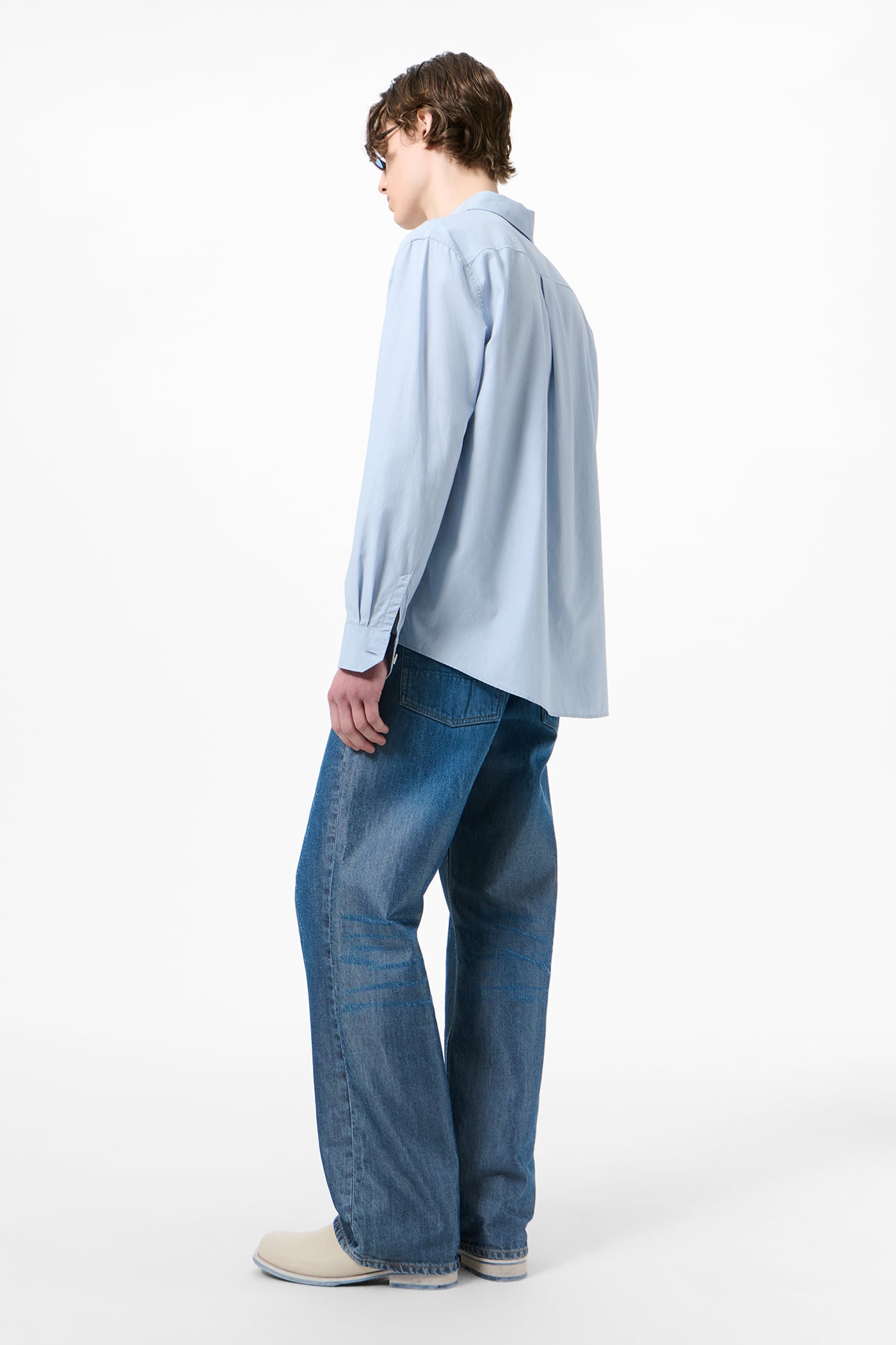 Our Legacy - Beyond Shirt Powder Blue Liquid Poplin