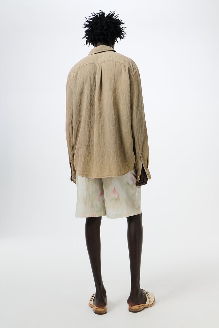 Our Legacy - Above Shirt Faded Bone Windstripe Lyocell