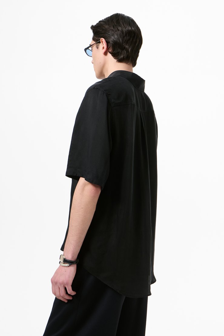 Our Legacy - Beyond Shirt Shortsleeve Char Black Dustveil Cupro