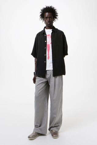 Beyond Shirt Shortsleeve Char Black Dustveil Cupro