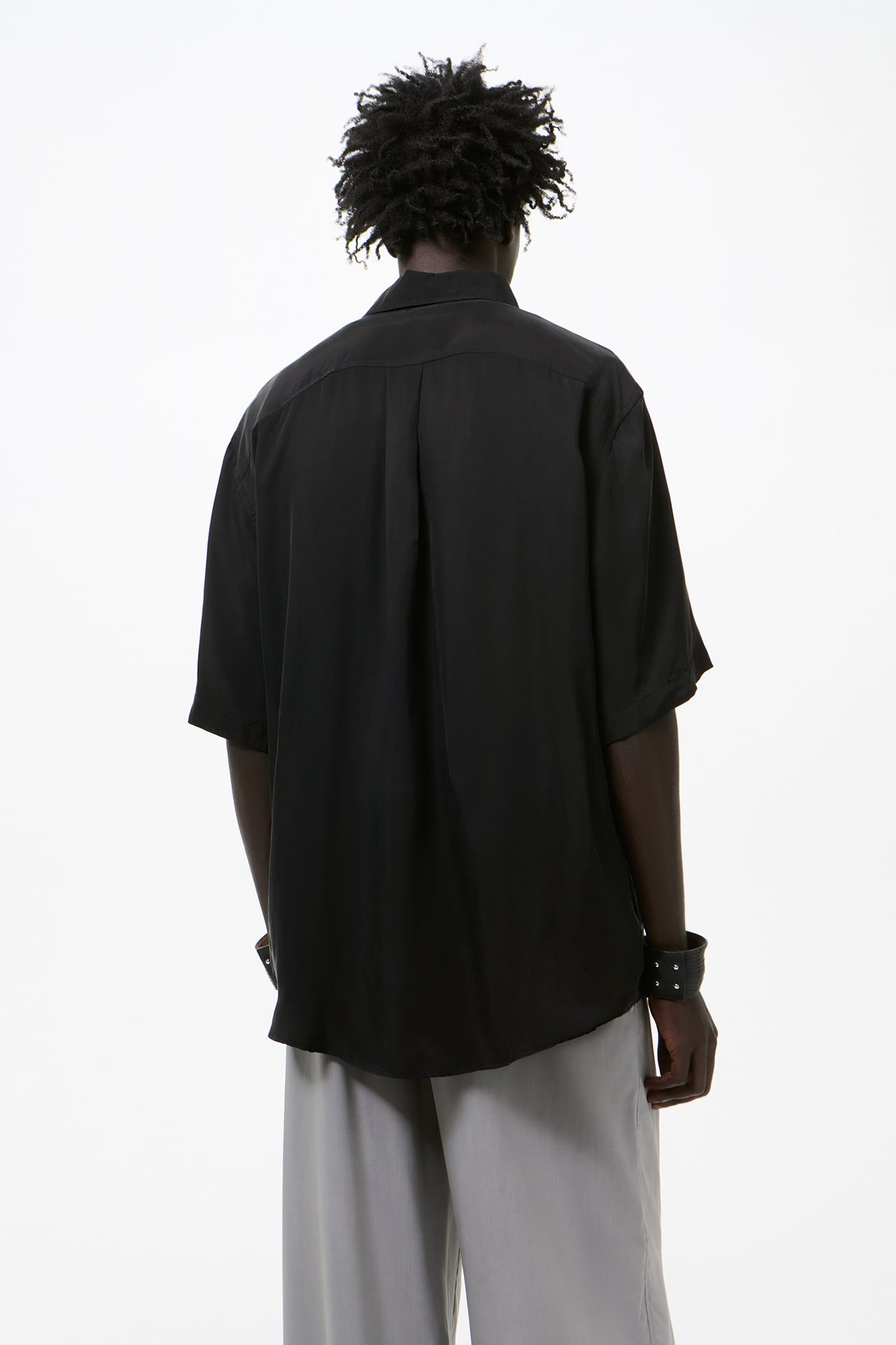 Our Legacy - Beyond Shirt Shortsleeve Char Black Dustveil Cupro