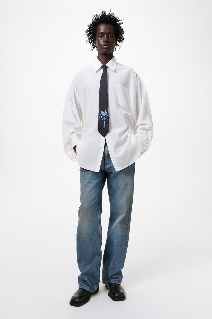 BORROWED SHIRT - Cloud White Silcot Weave