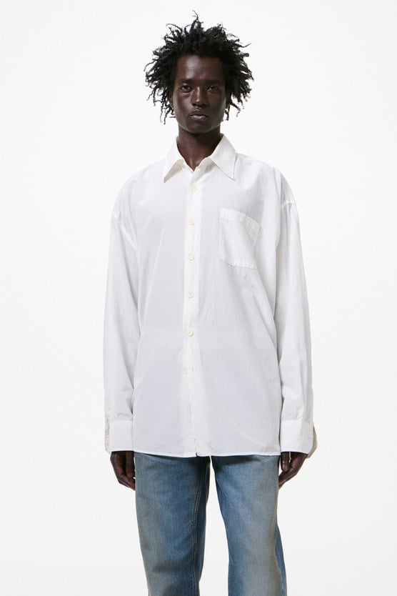 Our Legacy - Borrowed Shirt Cloud White Silcot Weave