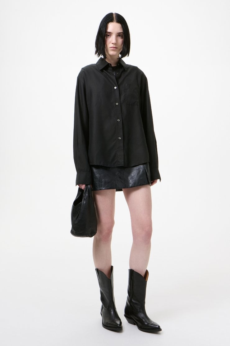 Our Legacy - Forever Shirt Black Liquid Tencel
