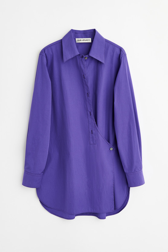 Our Legacy - Wave Shirt Deep Blue Super Poplin