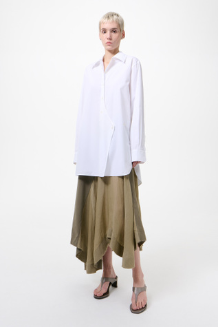 Wave Shirt Fine White Super Poplin
