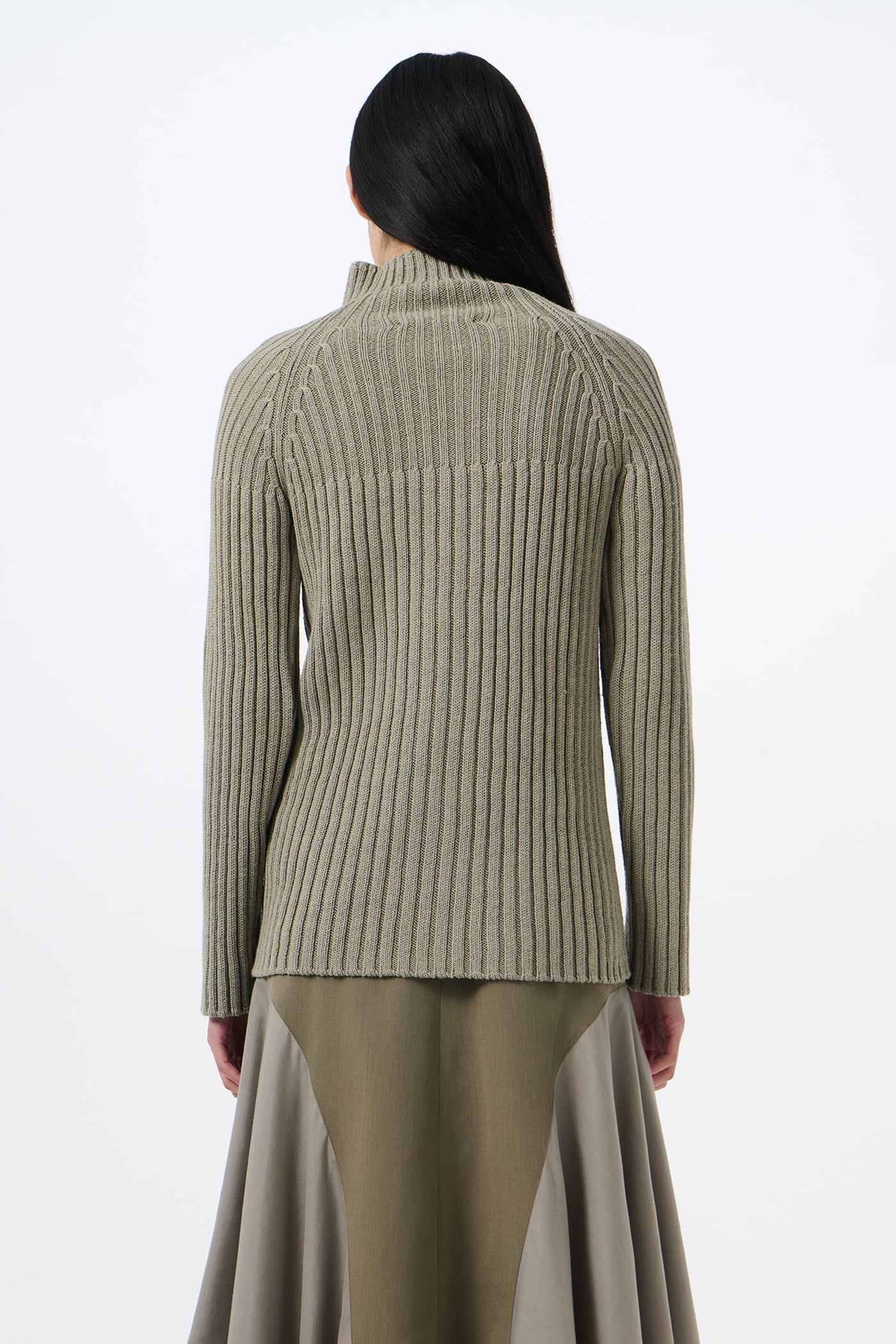 Our Legacy - Column Zip Cardigan Silver Sage Coarse Linen Wool