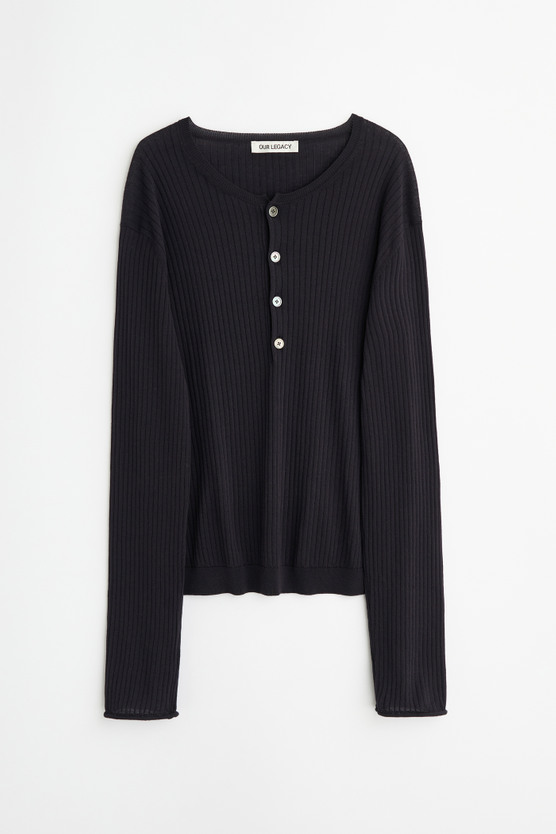 トップス 26ss OUR LEGACY FINE HENLEY Navy 44 14480_268362b0af-m2263fn_1-