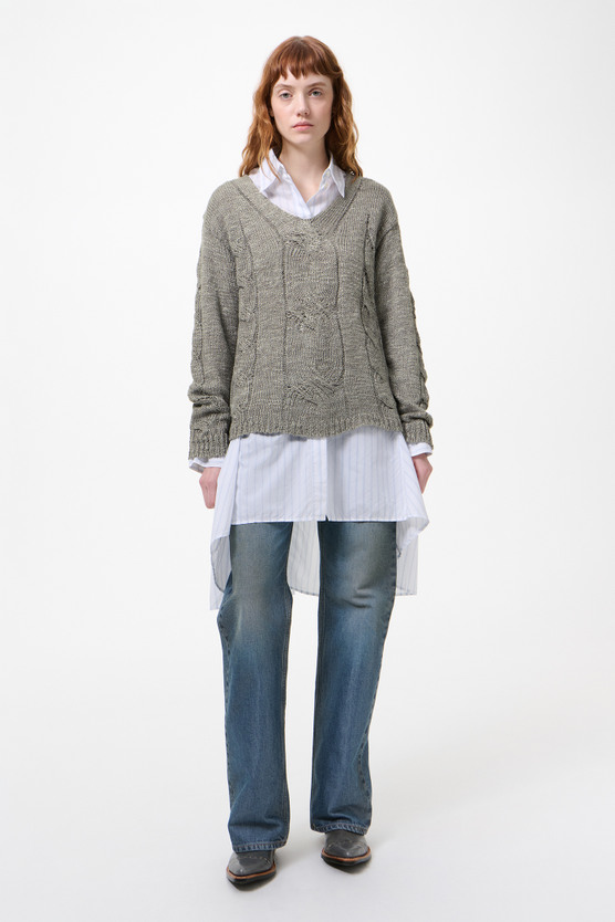 Our Legacy - Link V-Neck Tin Shifting Hemp Silk Cable