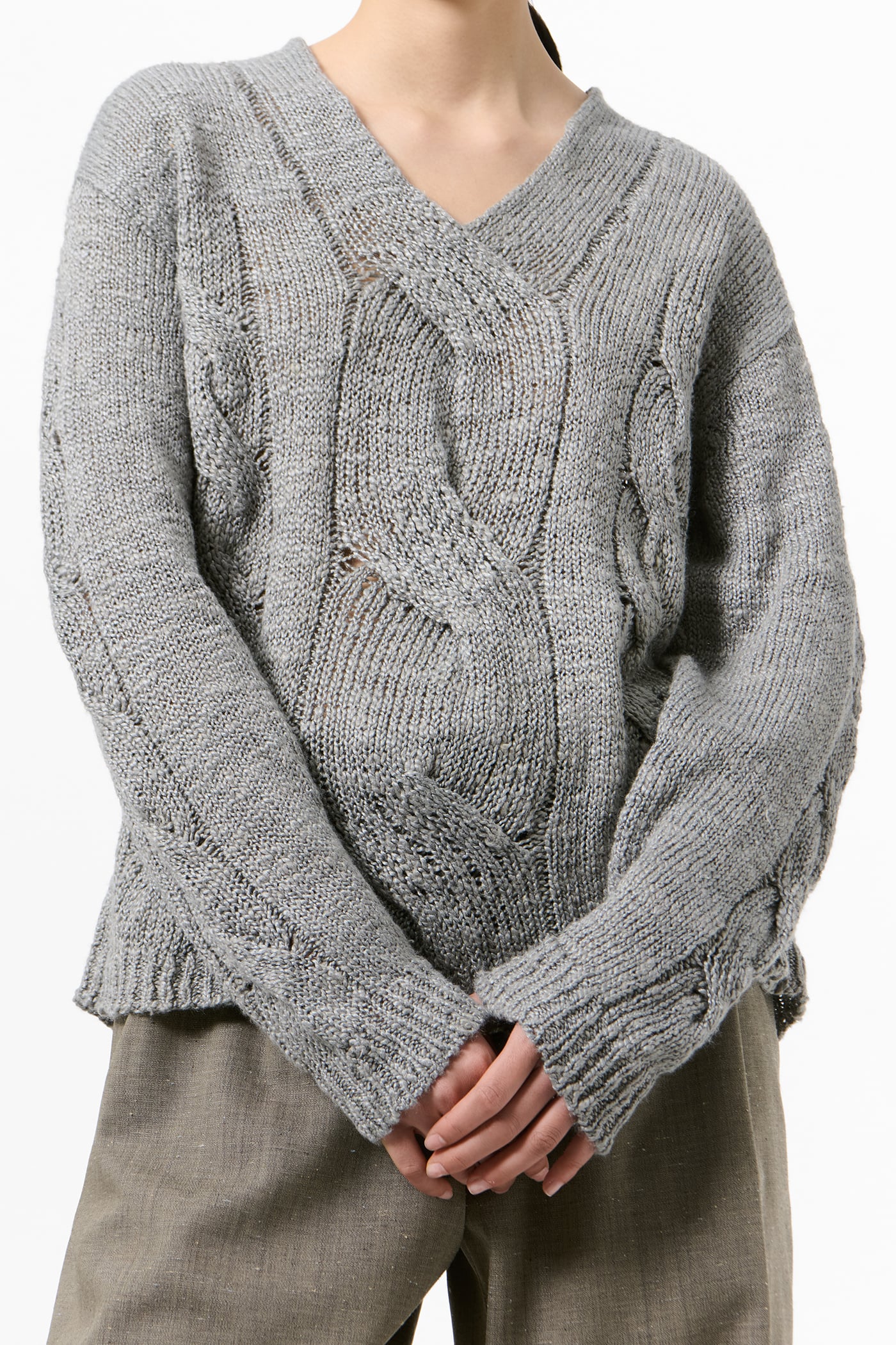 Our Legacy - Link V-Neck Tin Shifting Hemp Silk Cable