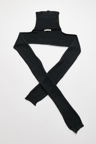 Mock Scarf Black Cloud Cotton