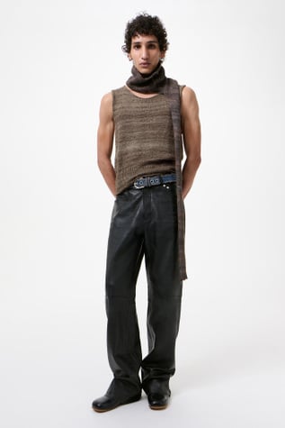 Pleaser Tank Wathered Earth Handspun Silk