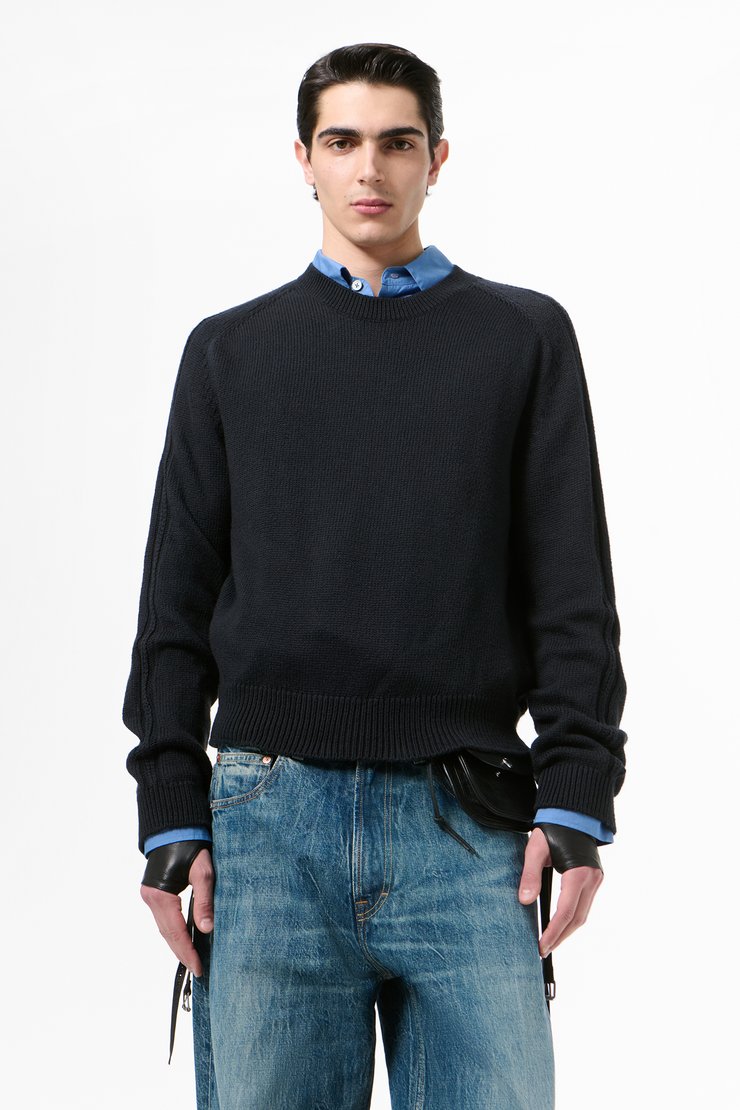 Our Legacy - True Roundneck Black Cloud Cotton