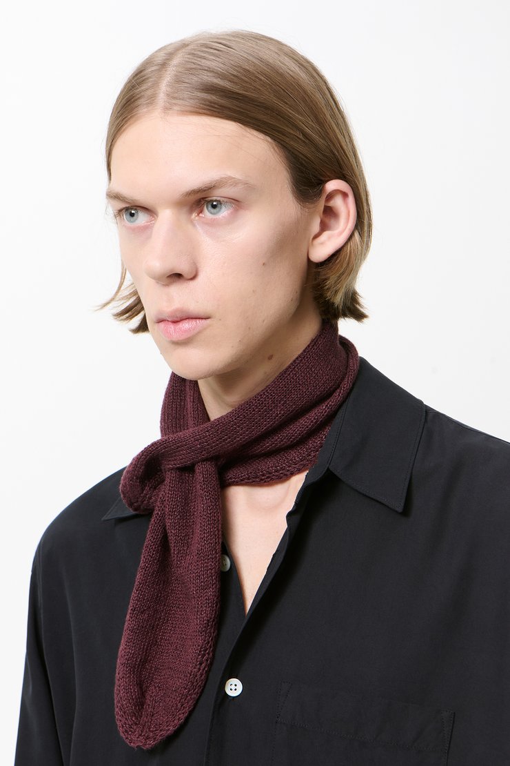 Our Legacy - Estate Scarf Black Fuzzy Alpaca