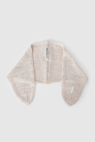 Miniature Scarf Soft Ecru Cyclone Linen