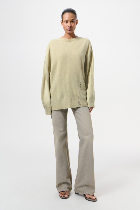 Our Legacy - Slant Knit Moss Spray Dye Cherub Wool