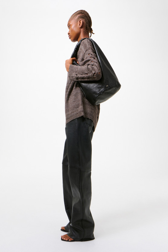 Our Legacy - Fofo Drip Bag Malleable Black Bull Hide