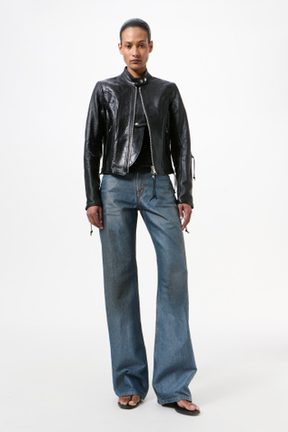 Yokai Jacket Whisker Black Buffed Lambskin