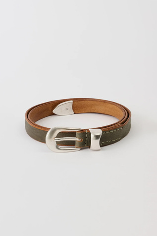 2 Cm Belt Overcast Blue Leather