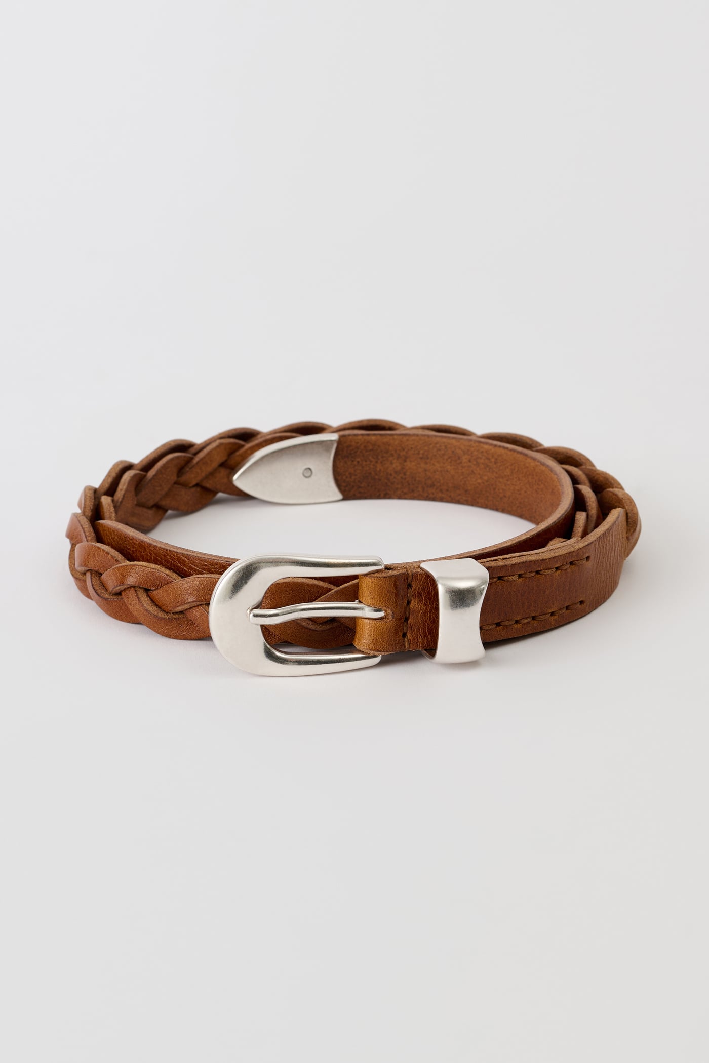 小物 ourlegacy 2 CM BRAIDED BELT 2 Our Legacy - 2 cm Braided Belt Black Leather