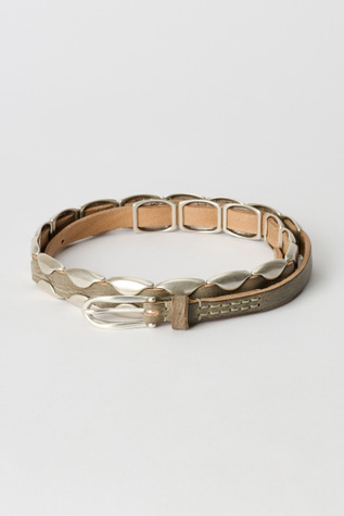 Billow Belt Overcast Blue Leather