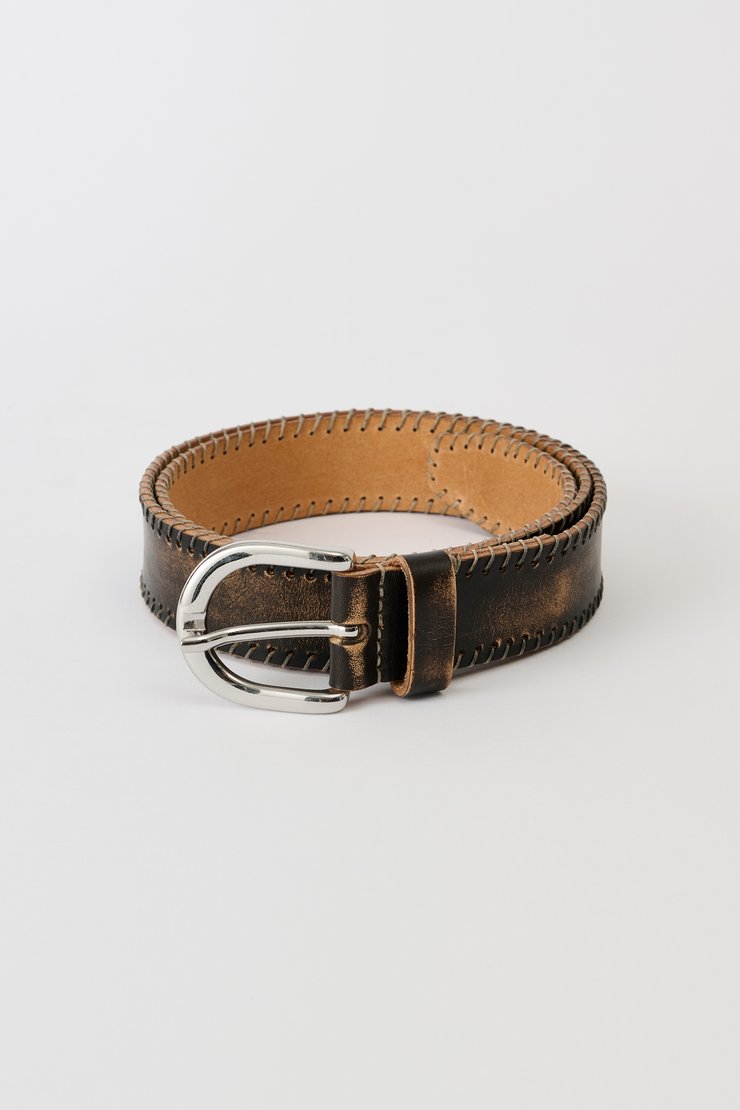 Our Legacy - Split Belt Oily Brown Leather