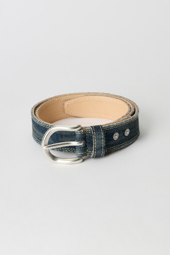 Our Legacy - Fringed Denim Belt Rocker Storm Wash
