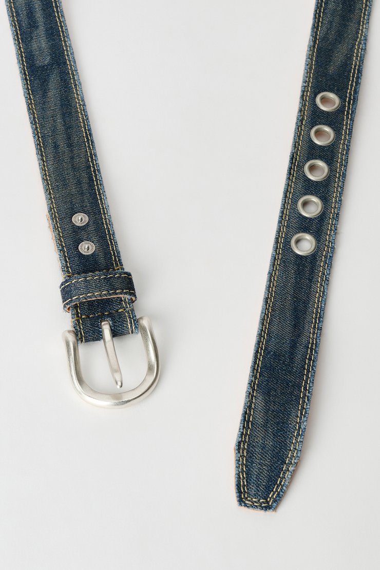 Our Legacy - Twin Tongue Belt Black Chromexcel Leather