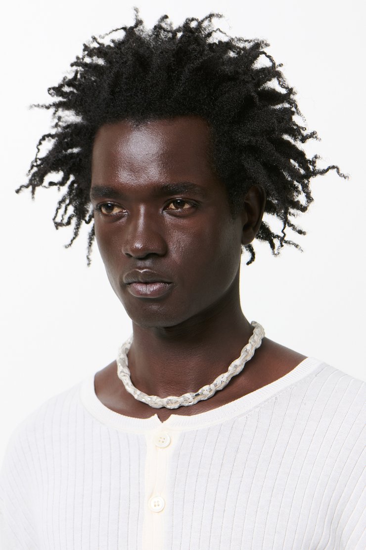 アクセサリー OUR LEGACY NECKLACE Our Legacy - Riddle Necklace Brass And Nickle Padlock