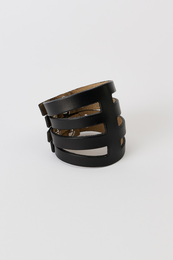 Our Legacy - Rib Bracelet Black Chromexcel Leather