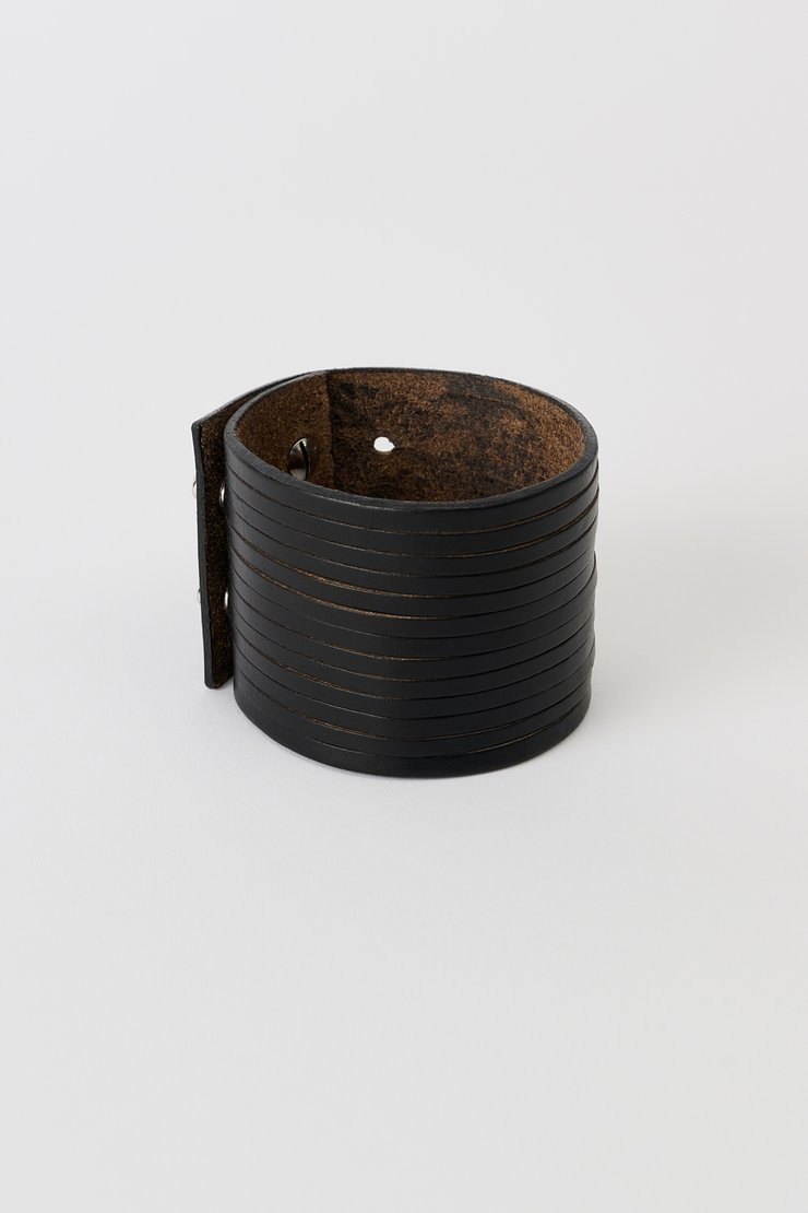 Our Legacy - Slash Bracelet Black Chromexcel Leather
