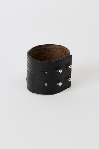 Our Legacy - Slash Bracelet Black Chromexcel Leather