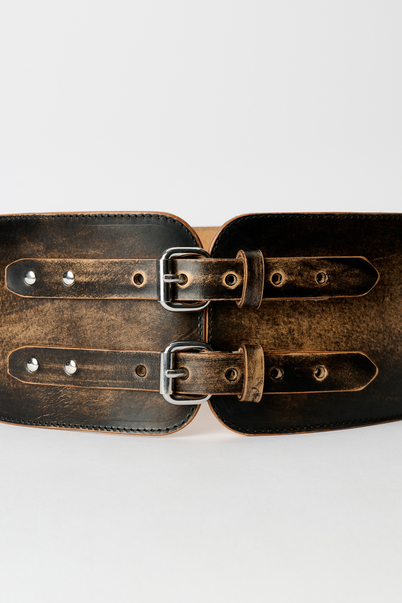 Our Legacy - Twin Tongue Belt Black Chromexcel Leather