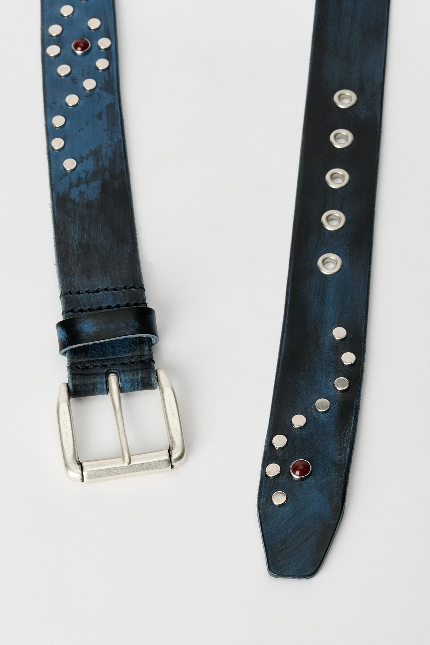 Our Legacy - Twin Tongue Belt Black Chromexcel Leather